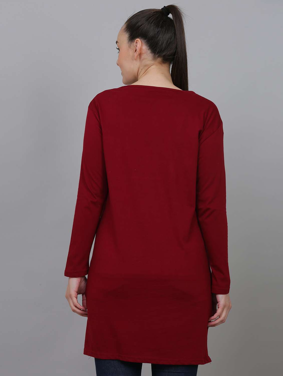 women round neck typographic printed regular t-shirt - 20602633 -  Standard Image - 1