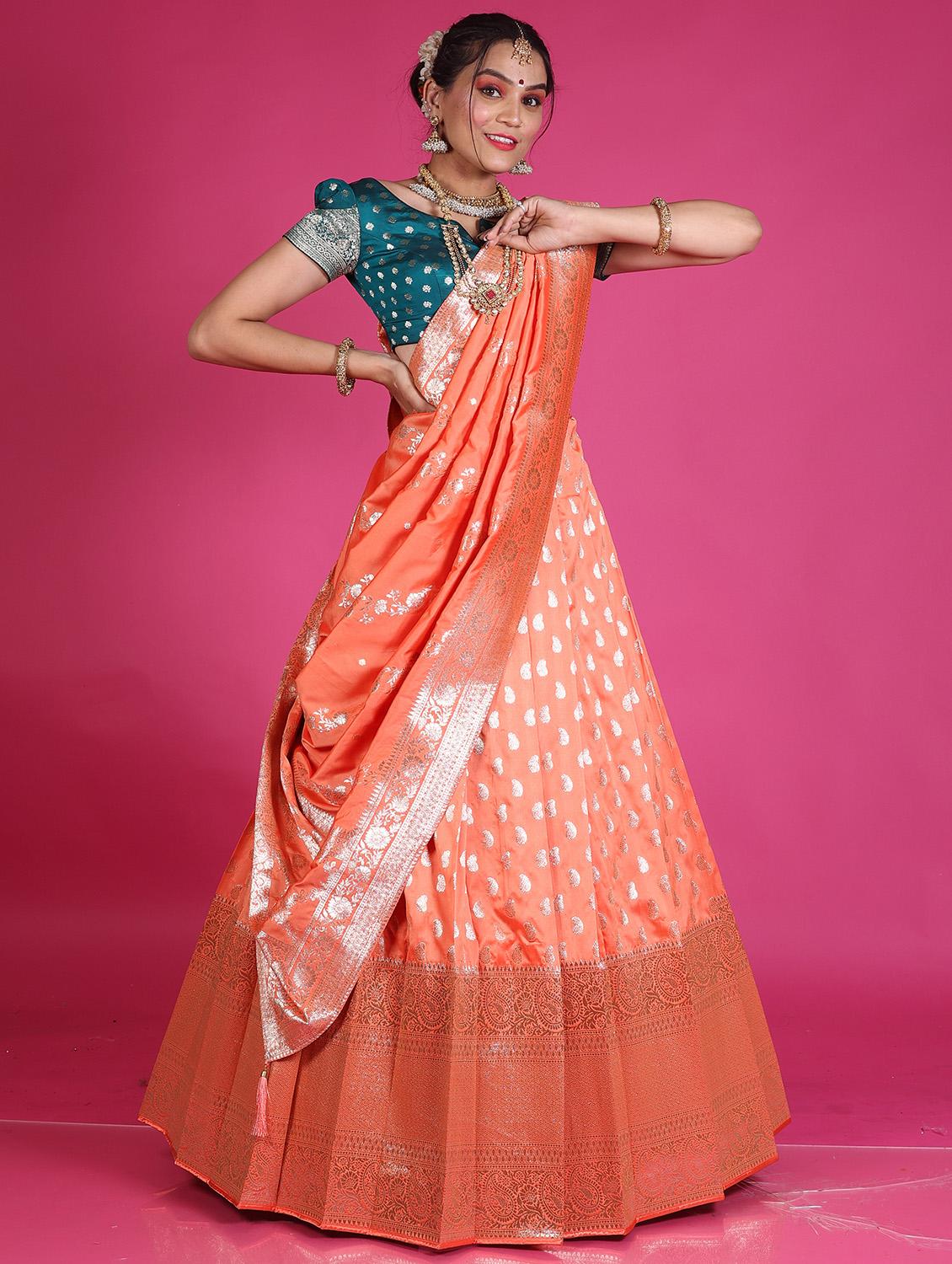 women self design semi stitched lehenga - 20603503 - Standard Image - 1