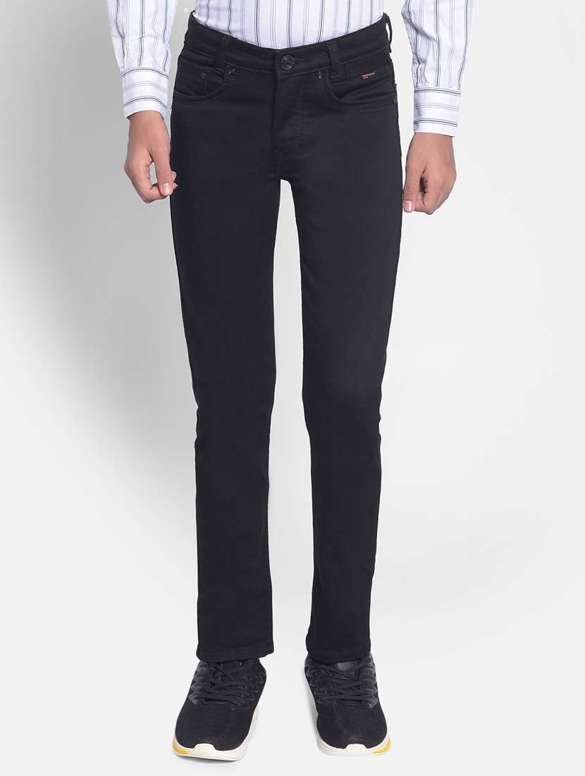 boy's plain slim fit jeans