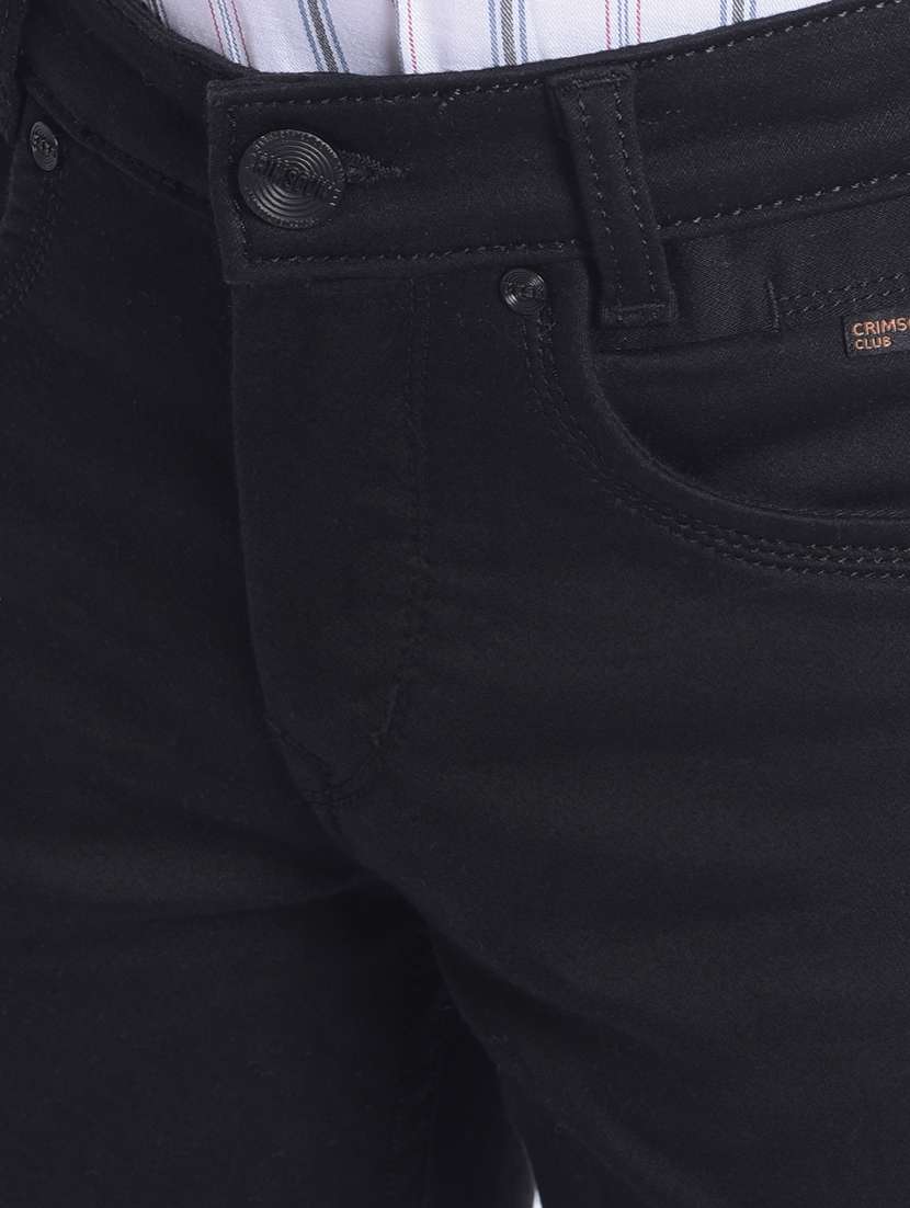 boy's plain slim fit jeans - 20605449 -  Standard Image - 6