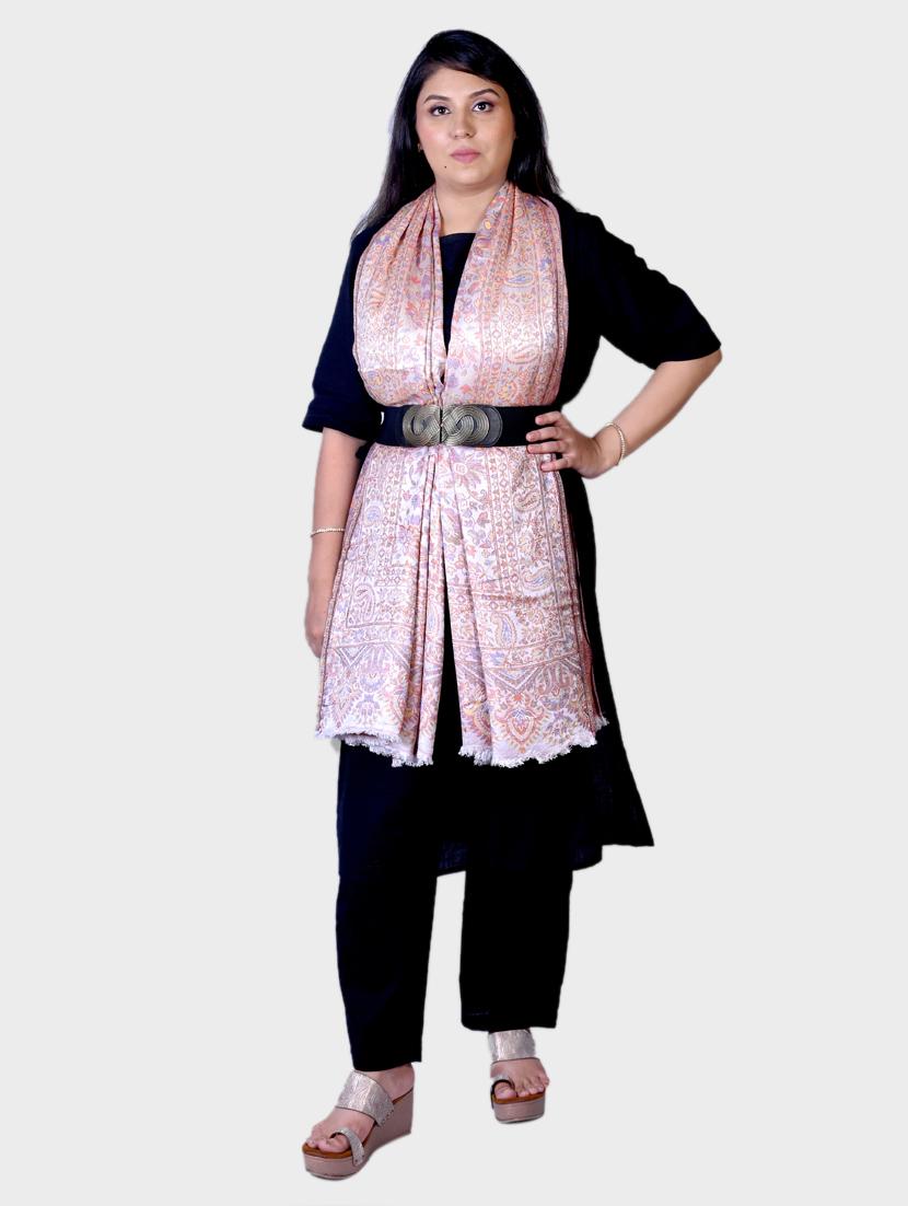 women printed woolen shawl - 20605499 - Standard Image - 1