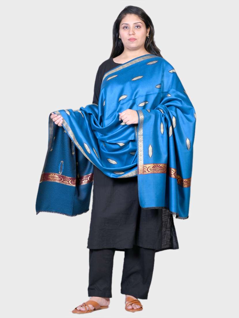 women printed woolen shawl - 20605505 -  Standard Image - 1