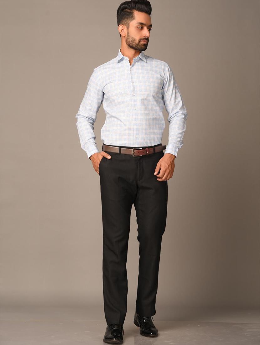 white checkered formal shirt - 20605710 - Standard Image - 4