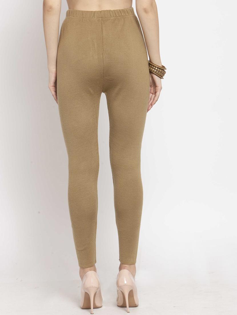 women set of 2 multi coloured woollen leggings - 20609903 - Standard Image - 4