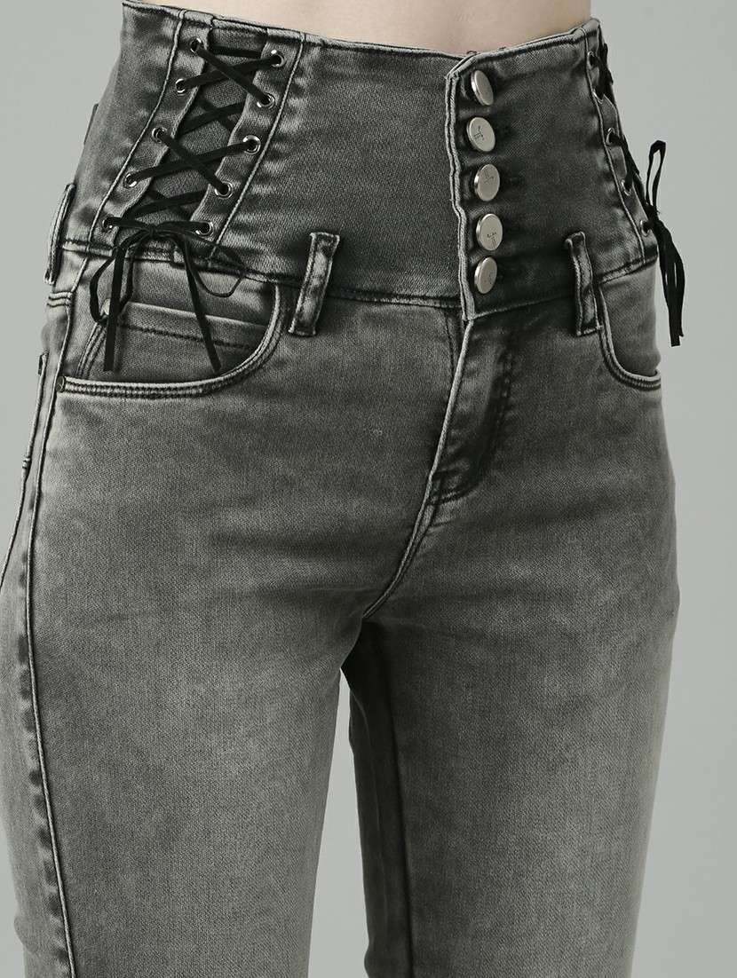 women's plain slim fit jeans - 20610446 -  Standard Image - 4