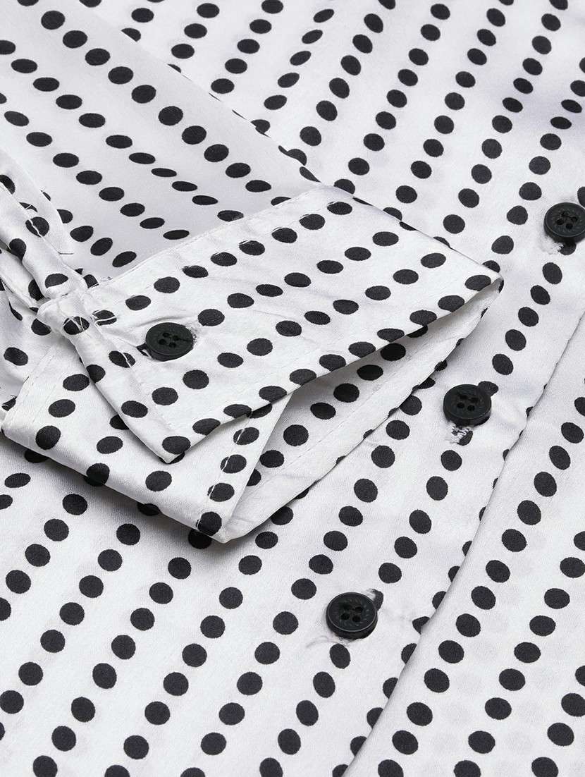 women white polka dot regular shirt - 20610507 -  Standard Image - 6