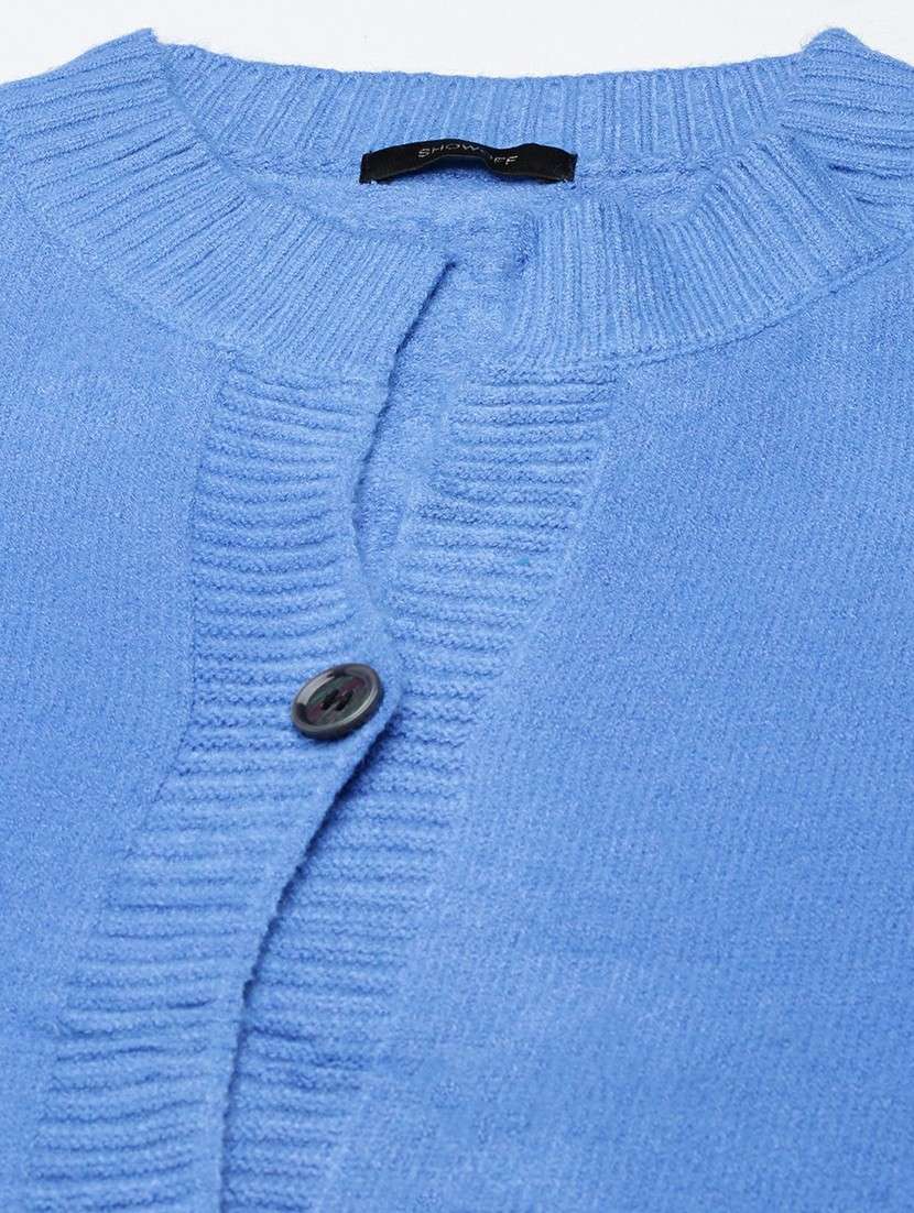 women acrylic long sleeve cardigan - 20610645 -  Standard Image - 6