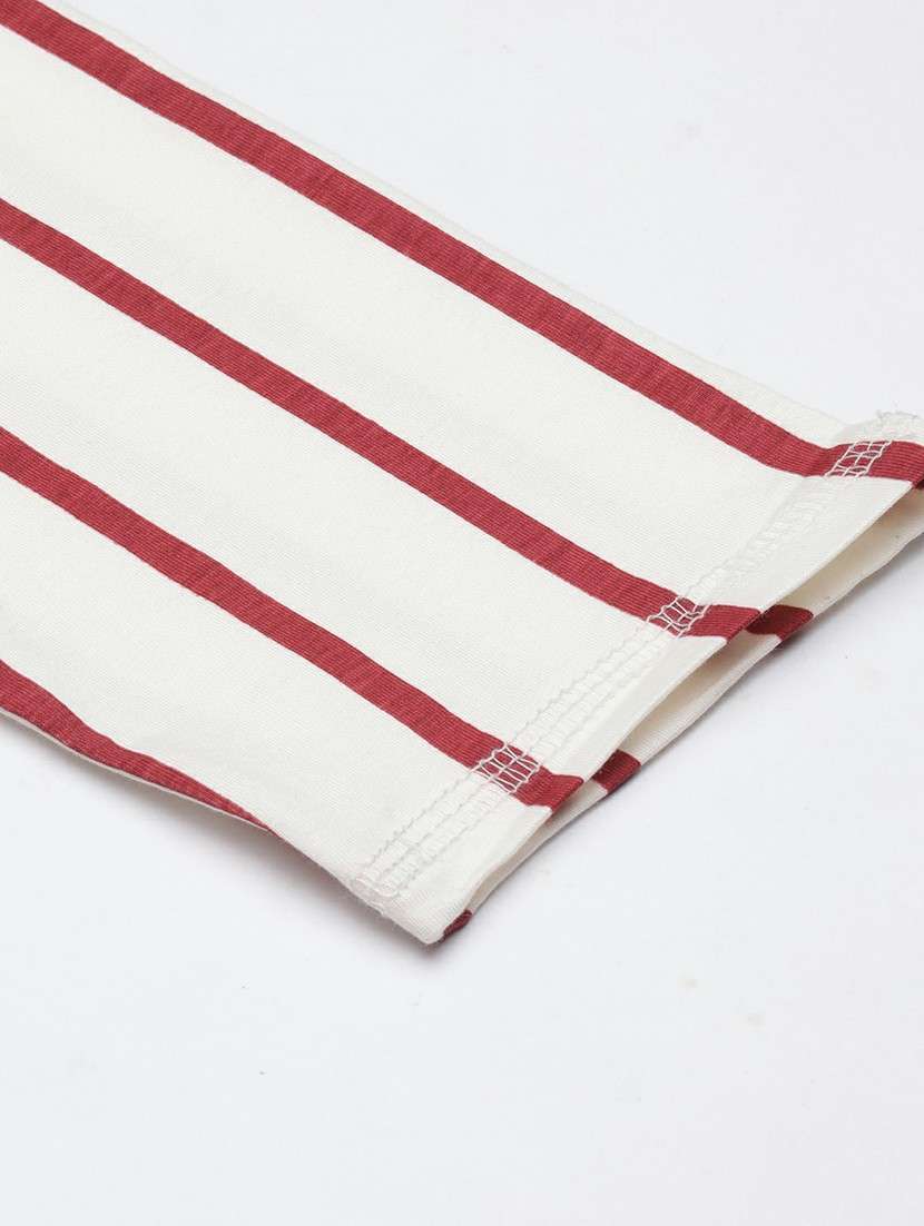 women high rise striped track pant - 20610715 -  Standard Image - 6