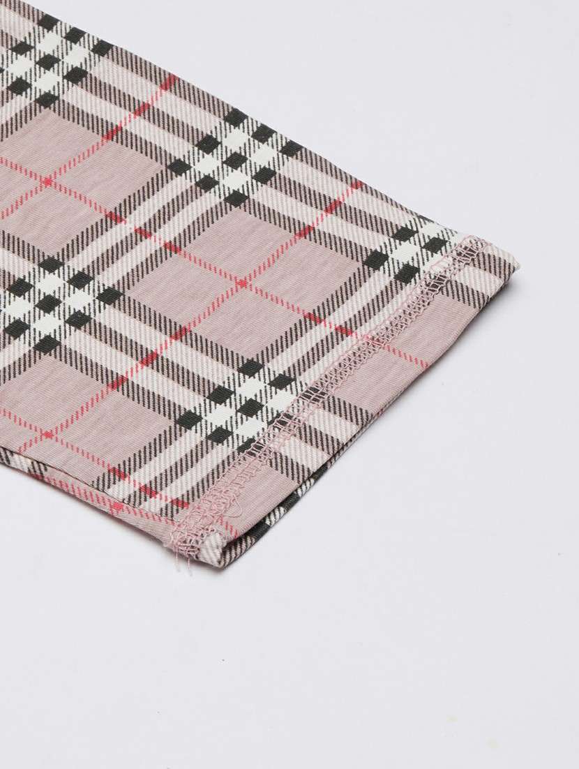 women mid rise checkered track pant - 20610725 -  Standard Image - 6