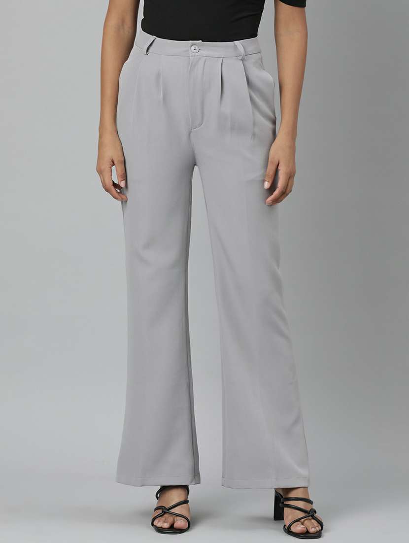 grey cotton trousers
