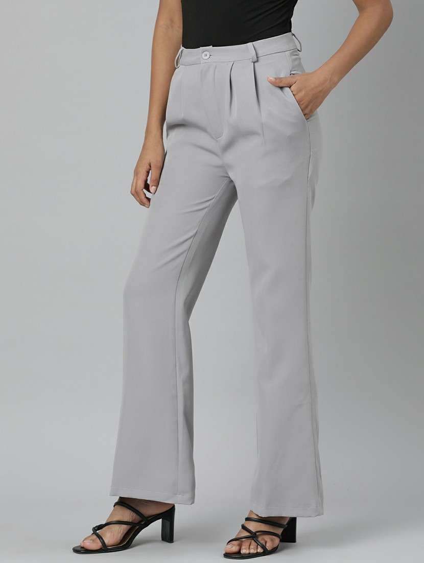 grey cotton trousers - 20610872 -  Standard Image - 1