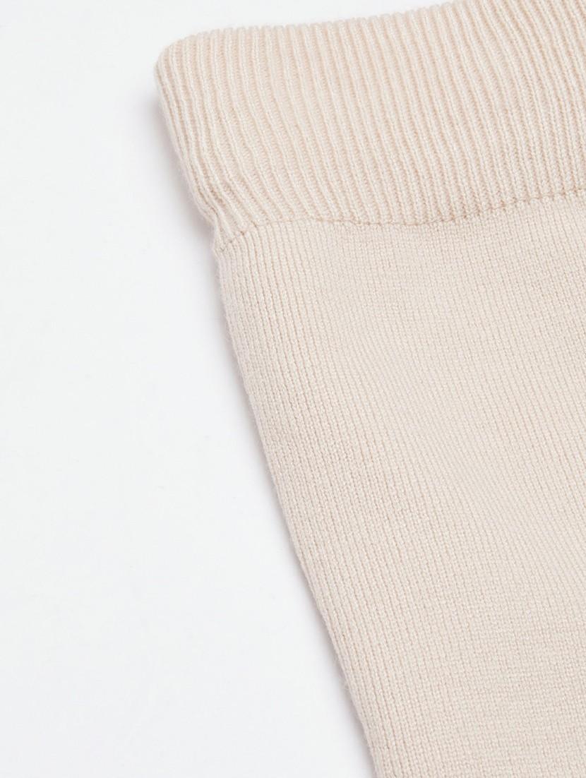 beige cotton flat front trouser - 20610880 - Standard Image - 6