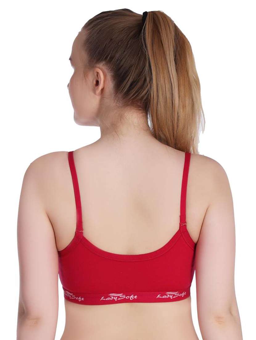 multi colored cotton blend sports bra - 20611123 -  Standard Image - 4