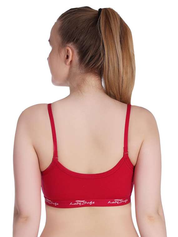 women pack of 3 solid sports bra - 20611124 -  Standard Image - 6