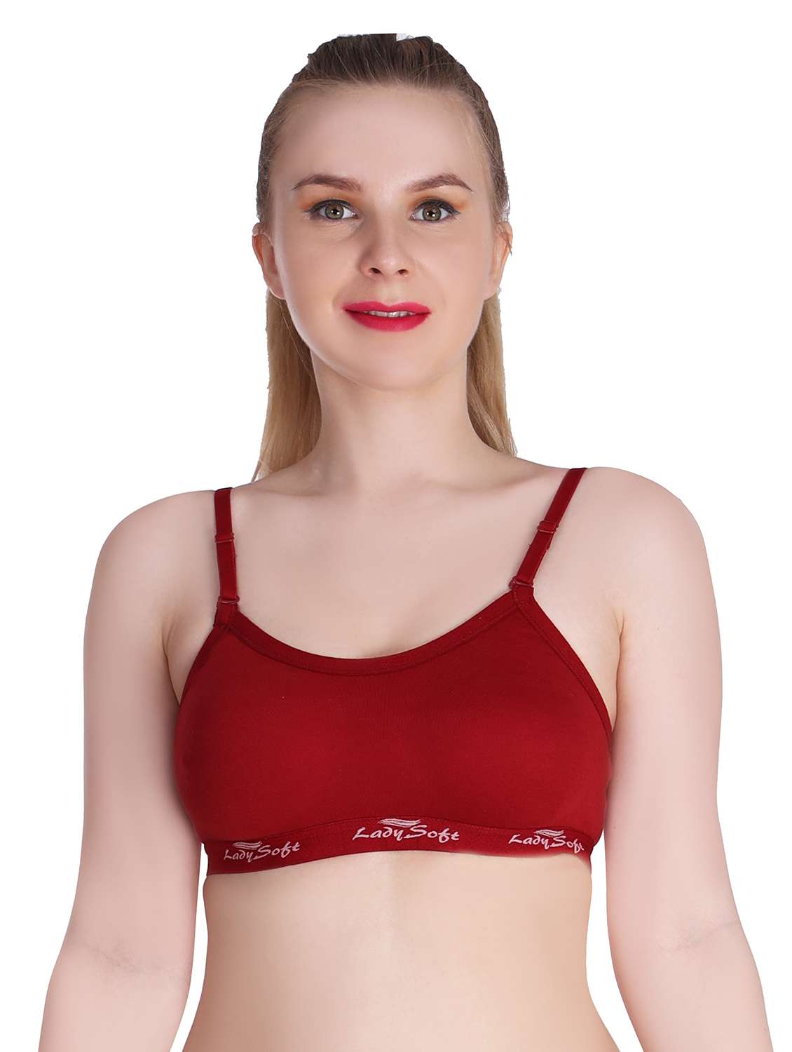women pack of 3 solid sports bra - 20611130 -  Standard Image - 1