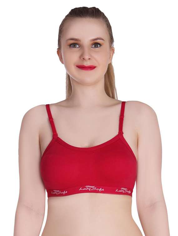 women pack of 3 solid sports bra - 20611136 -  Standard Image - 1