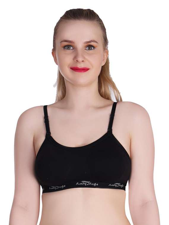 women pack of 3 solid sports bra - 20611140 -  Standard Image - 1