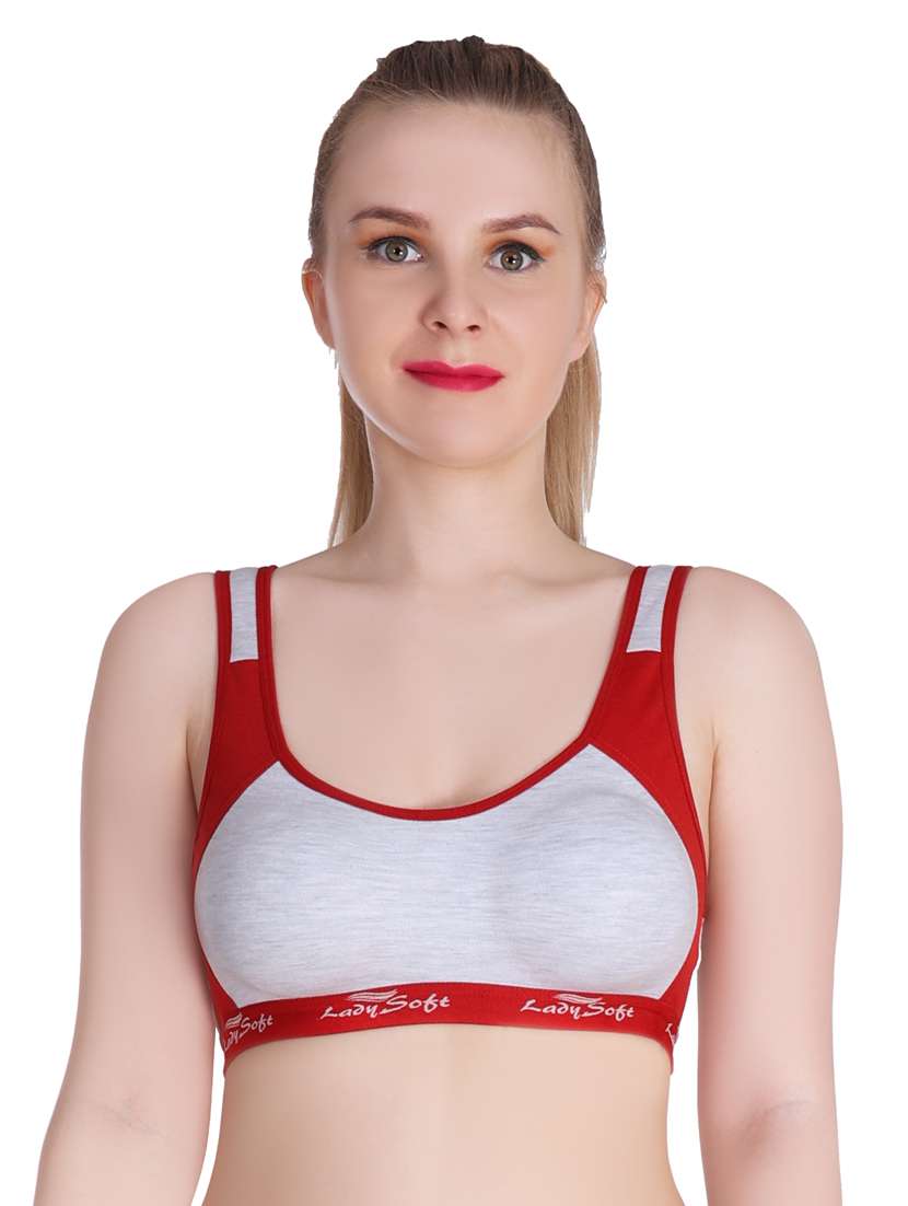 pack of 3 color block sports bra - 20611316 -  Standard Image - 1