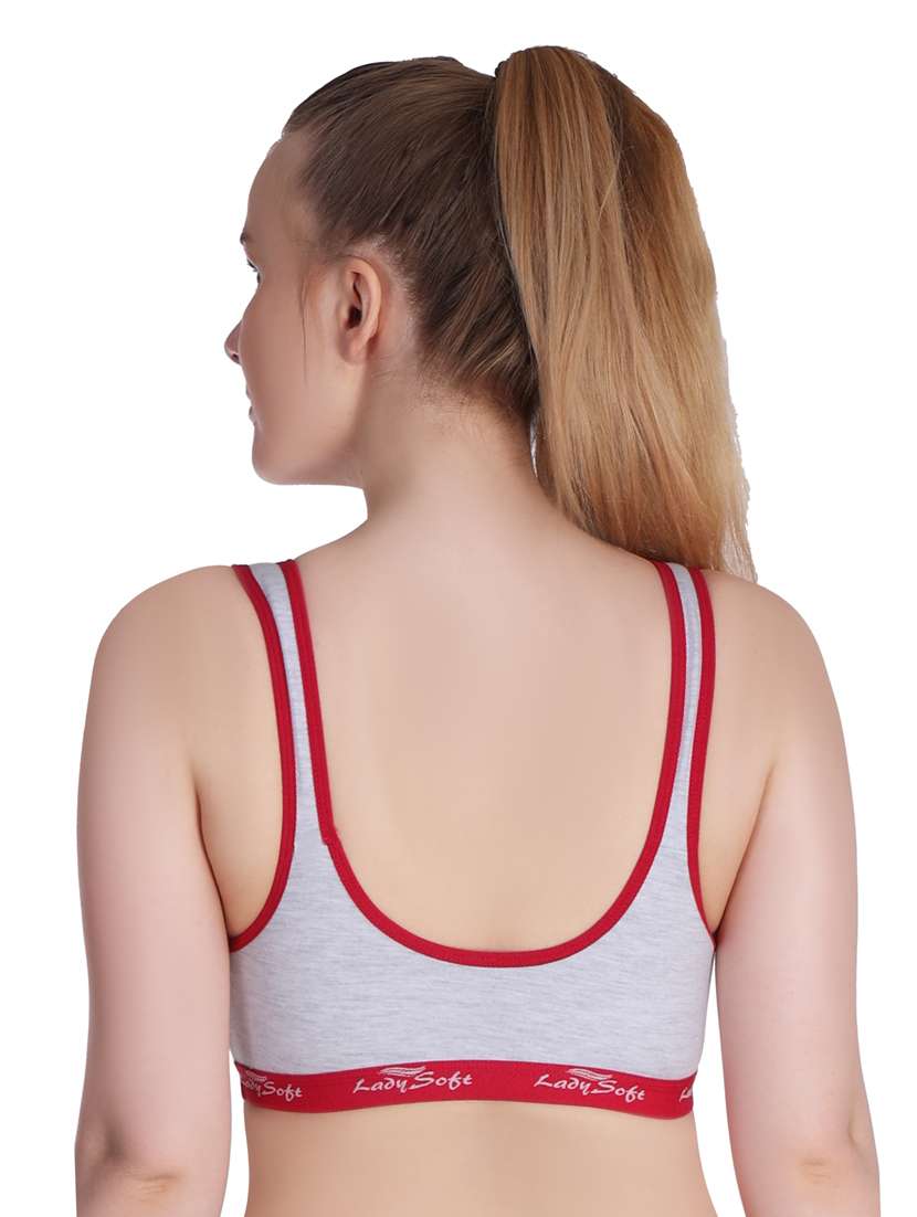 pack of 3 color block sports bra - 20611321 -  Standard Image - 4