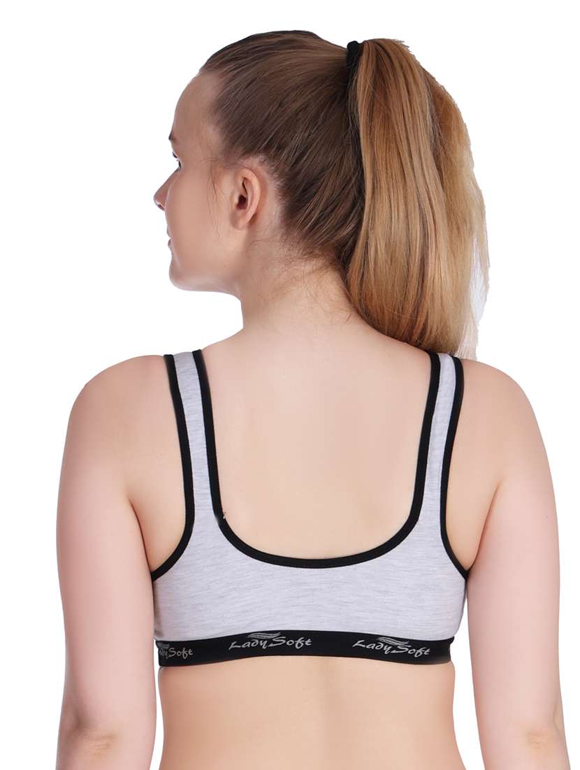 pack of 3 color block sports bra - 20611323 -  Standard Image - 6