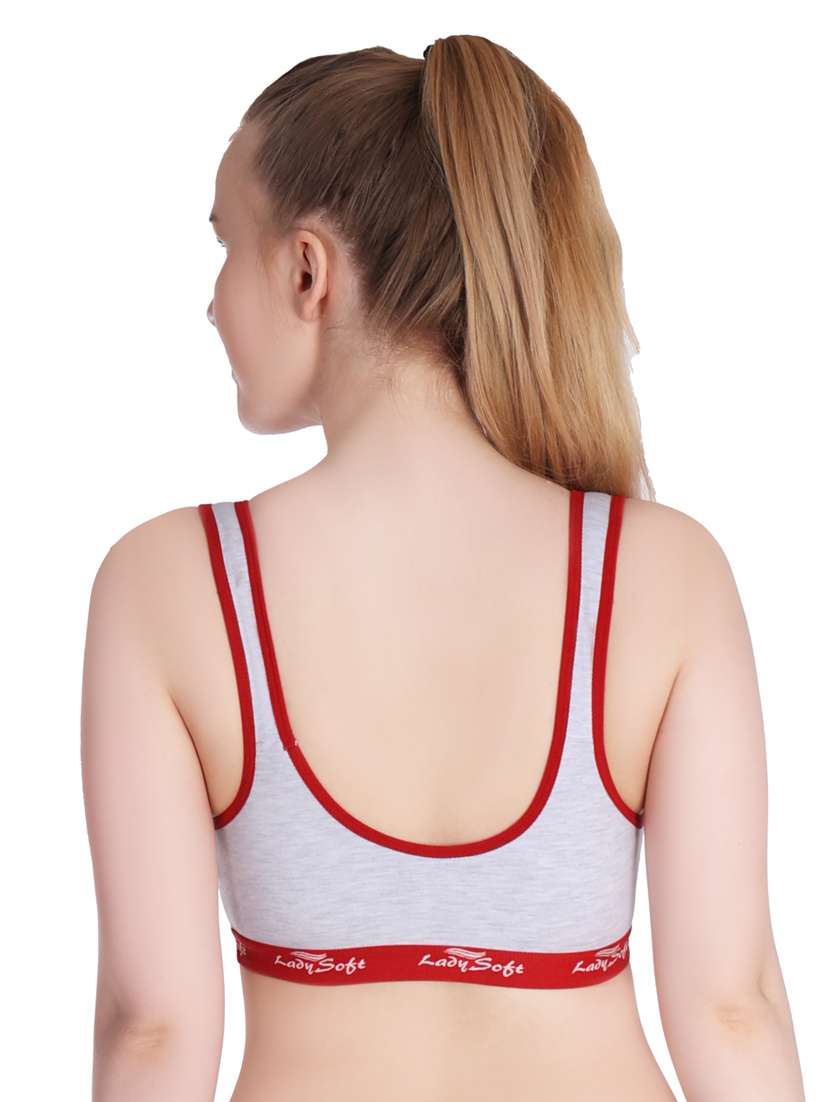 pack of 3 color block sports bra - 20611329 -  Standard Image - 4