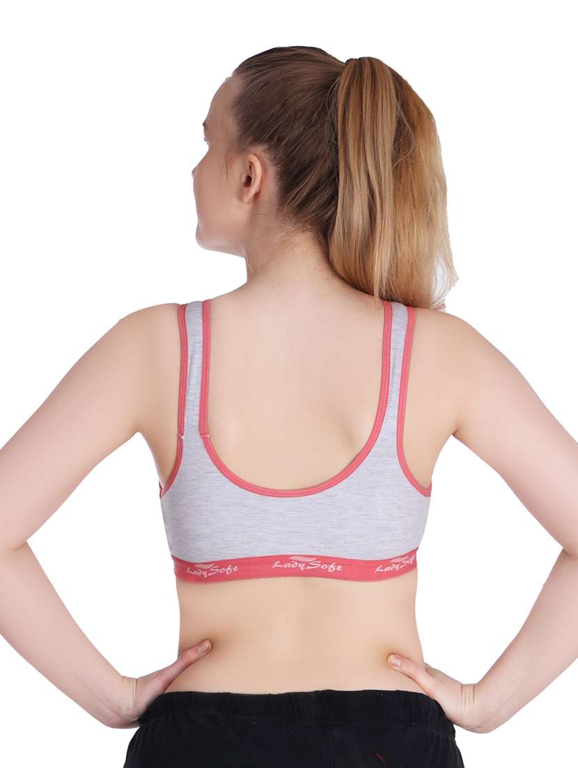 pack of 3 color block sports bra - 20611331 -  Standard Image - 4