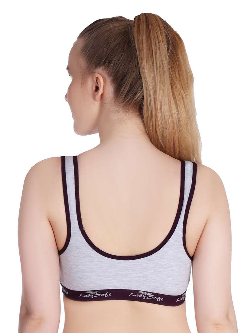 pack of 3 color block sports bra - 20611331 -  Standard Image - 6