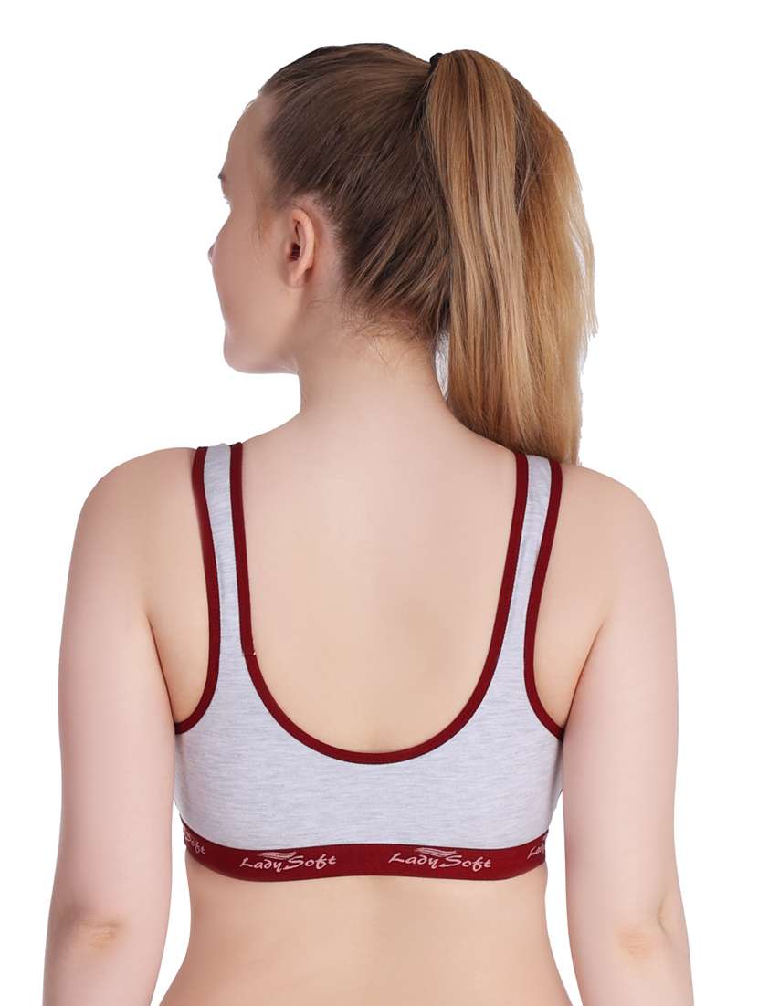 pack of 3 color block sports bra - 20611335 -  Standard Image - 4