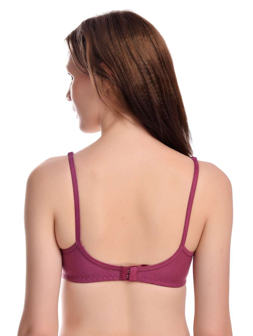 pack of 3 solid bras - 20611434 -  Standard Image - 4