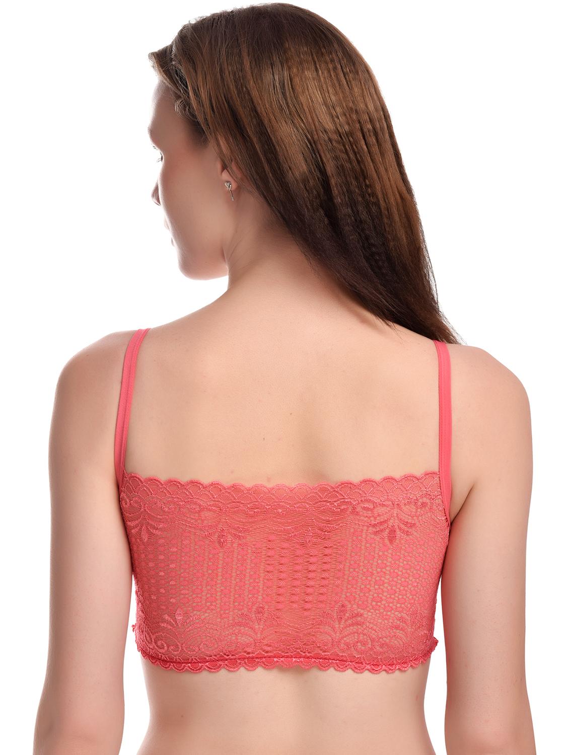 coral lace beginners bra - 20611785 - Standard Image - 1