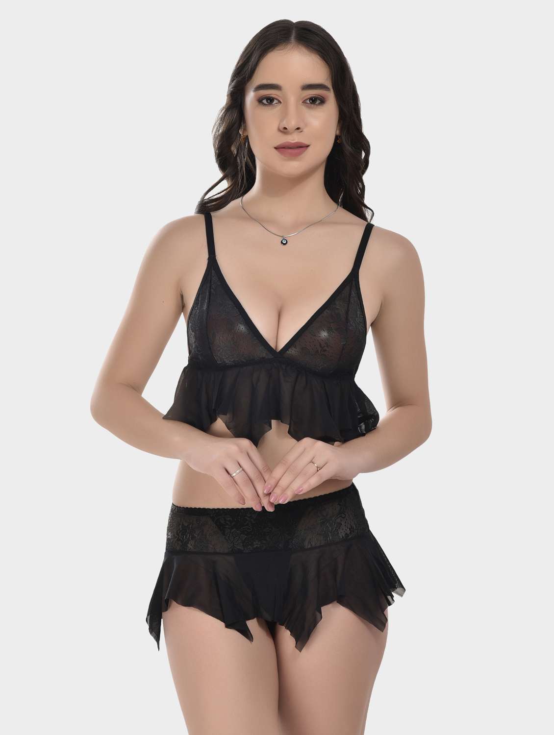 pack of 2 bralette and thongs set - 20611953 -  Standard Image - 1