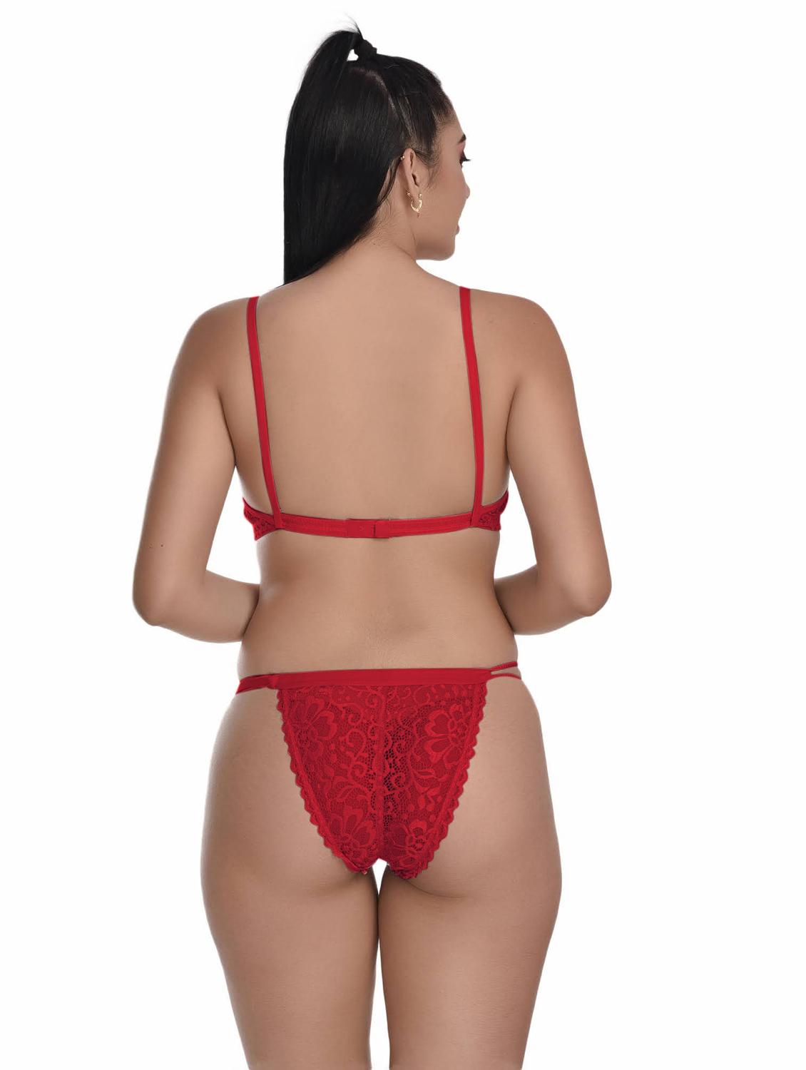 pack of 3 net bra and panty set - 20612003 - Standard Image - 4