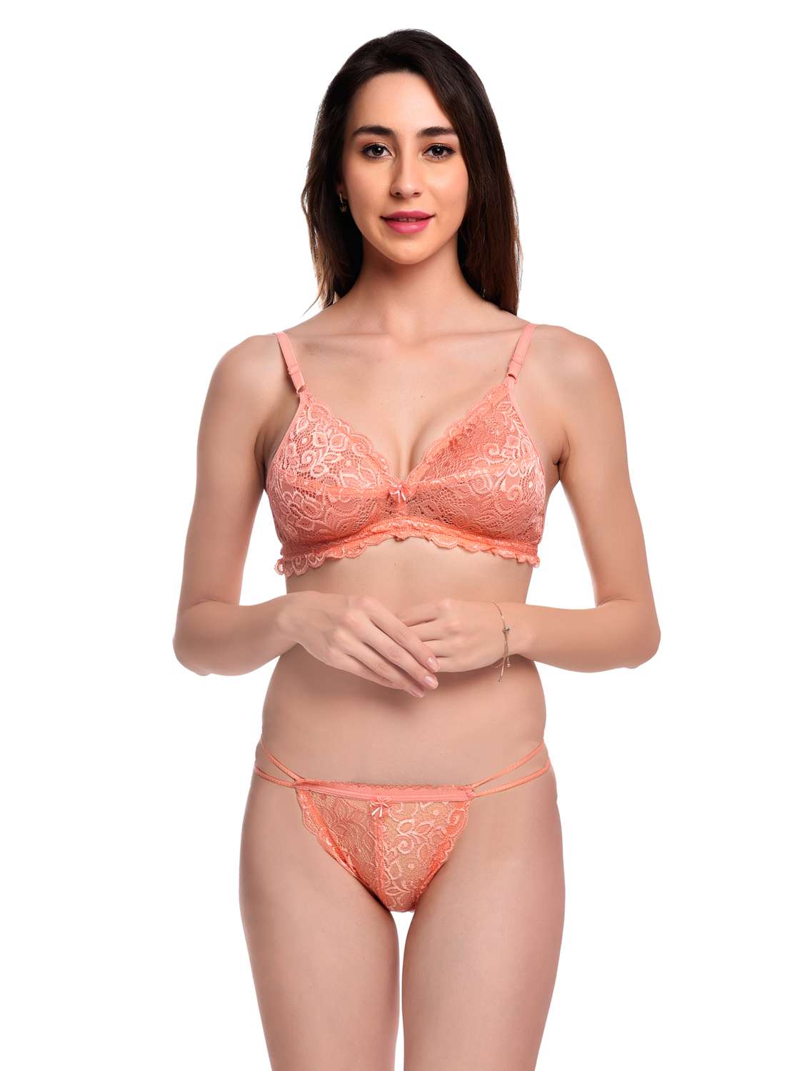 pack of 2 lace bra and panty set - 20612120 -  Standard Image - 1