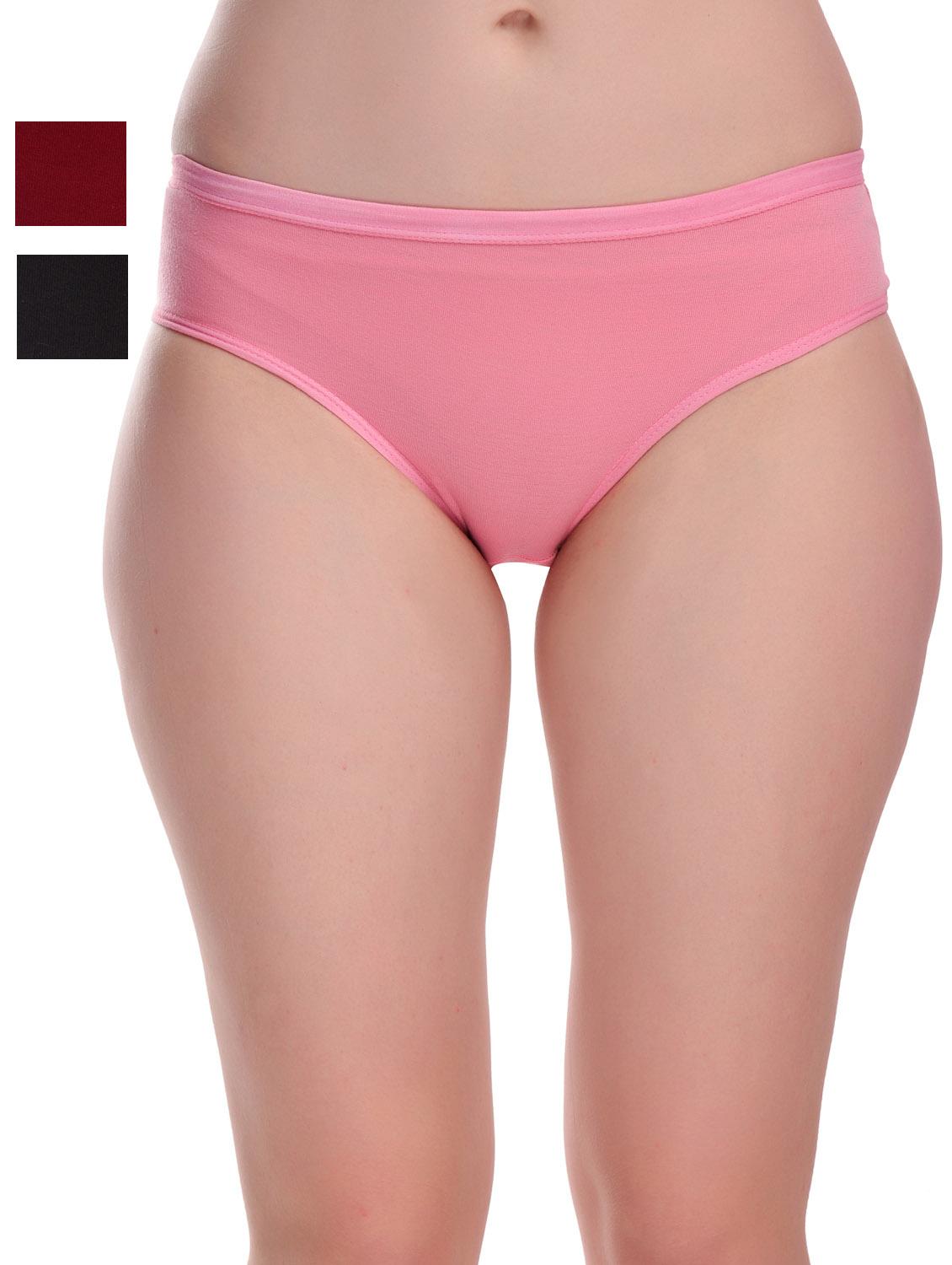pack of 3 solid hipster panties - 20612166 -  Zoom Image - 0