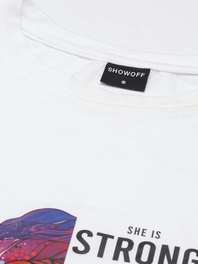 women white graphic boxy t-shirt - 20612585 -  Standard Image - 6