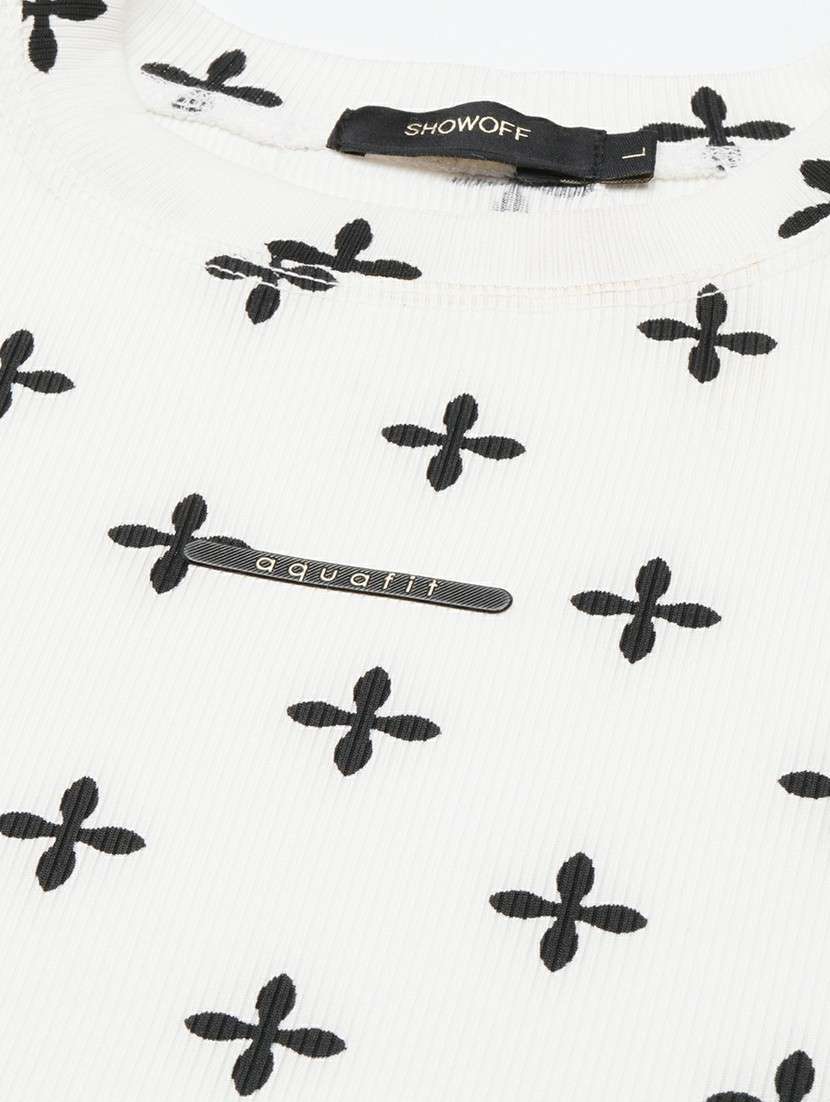 women white printed regular t-shirt - 20612590 - Standard Image - 6
