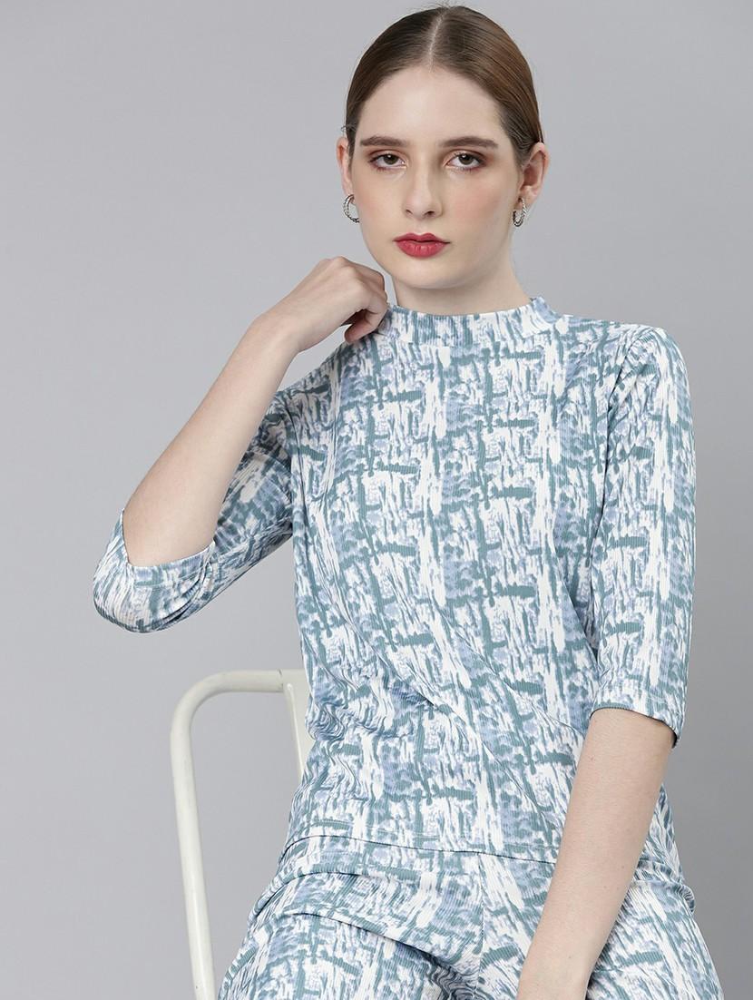 women printed top and trouser co-ord set - 20612644 - Standard Image - 4