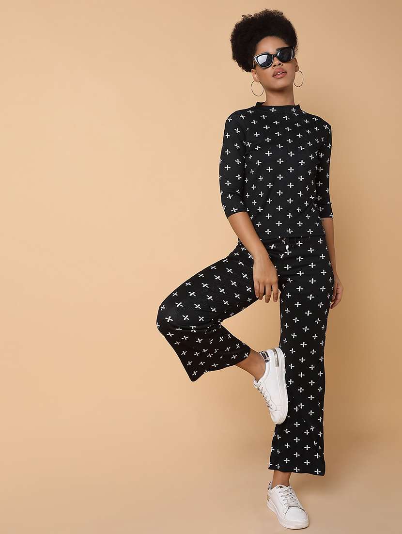 women printed top and trouser co-ord set - 20612654 -  Standard Image - 1