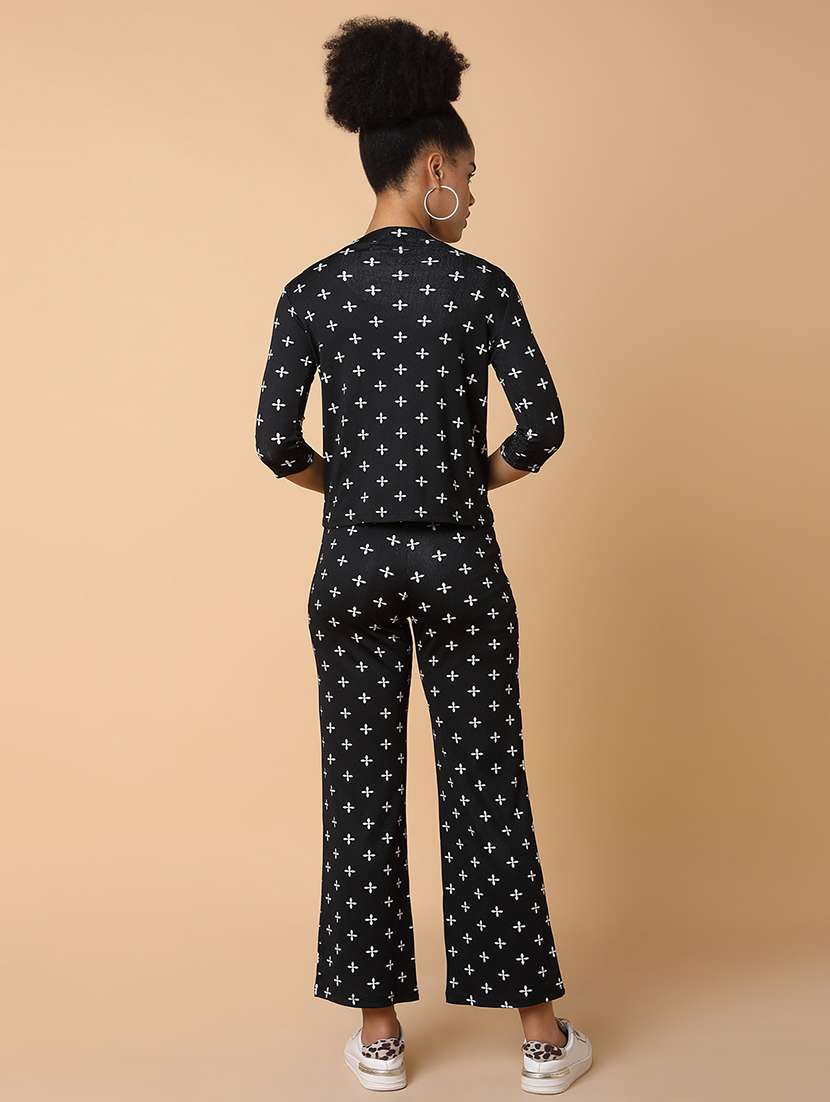 women printed top and trouser co-ord set - 20612654 -  Standard Image - 4