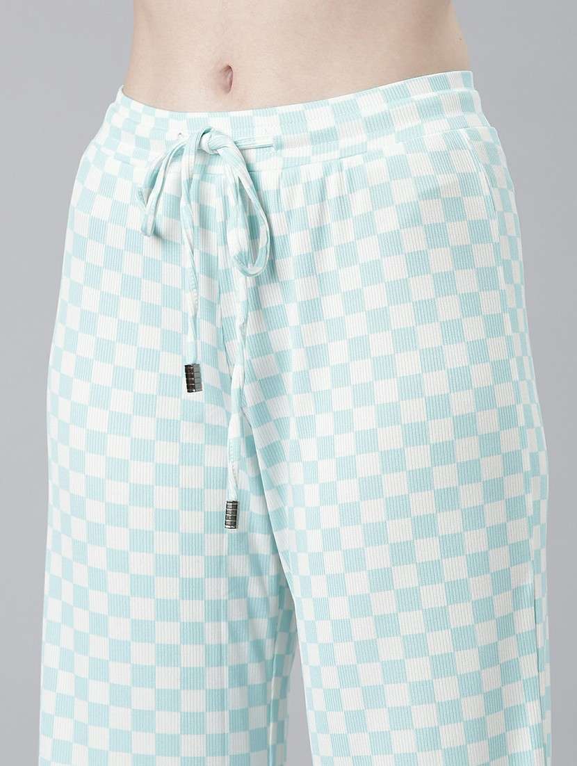 women checkered top and trouser co-ord set - 20612657 -  Standard Image - 6