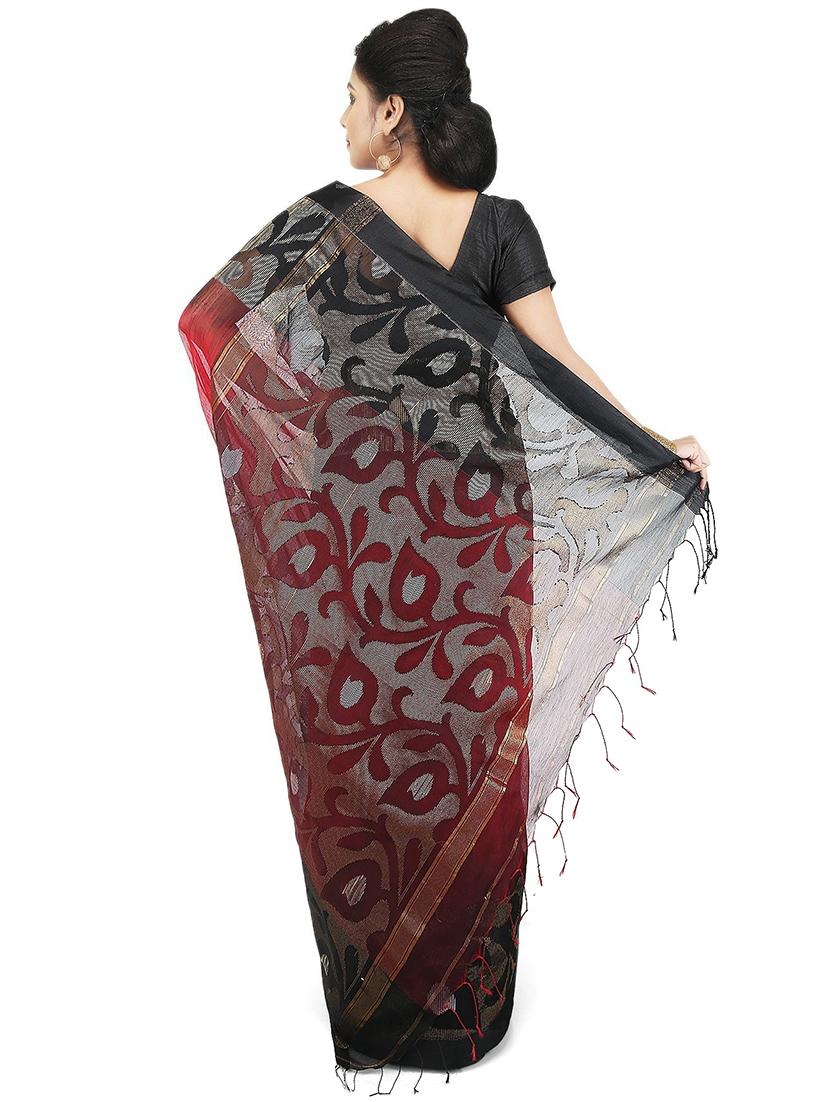 women red self design tant saree with blouse - 20613960 -  Standard Image - 1