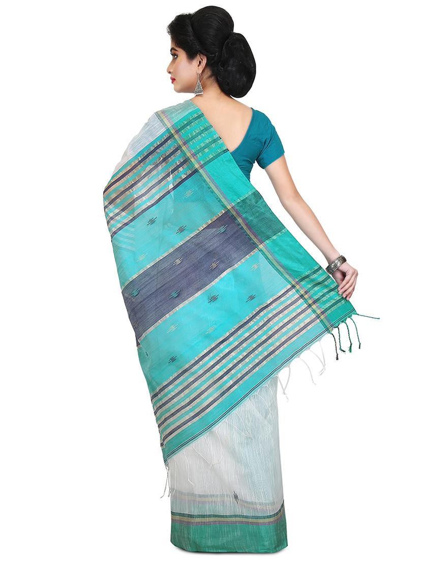 women multi color self design handloom saree with blouse - 20614258 - Standard Image - 1