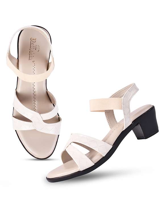women cream ankle strap sandal - 20614469 -  Standard Image - 4