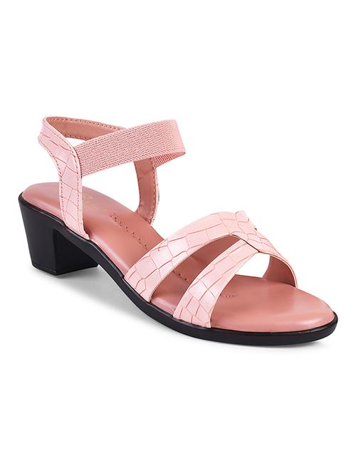 women peach ankle strap sandal - 20614470 -  Standard Image - 0