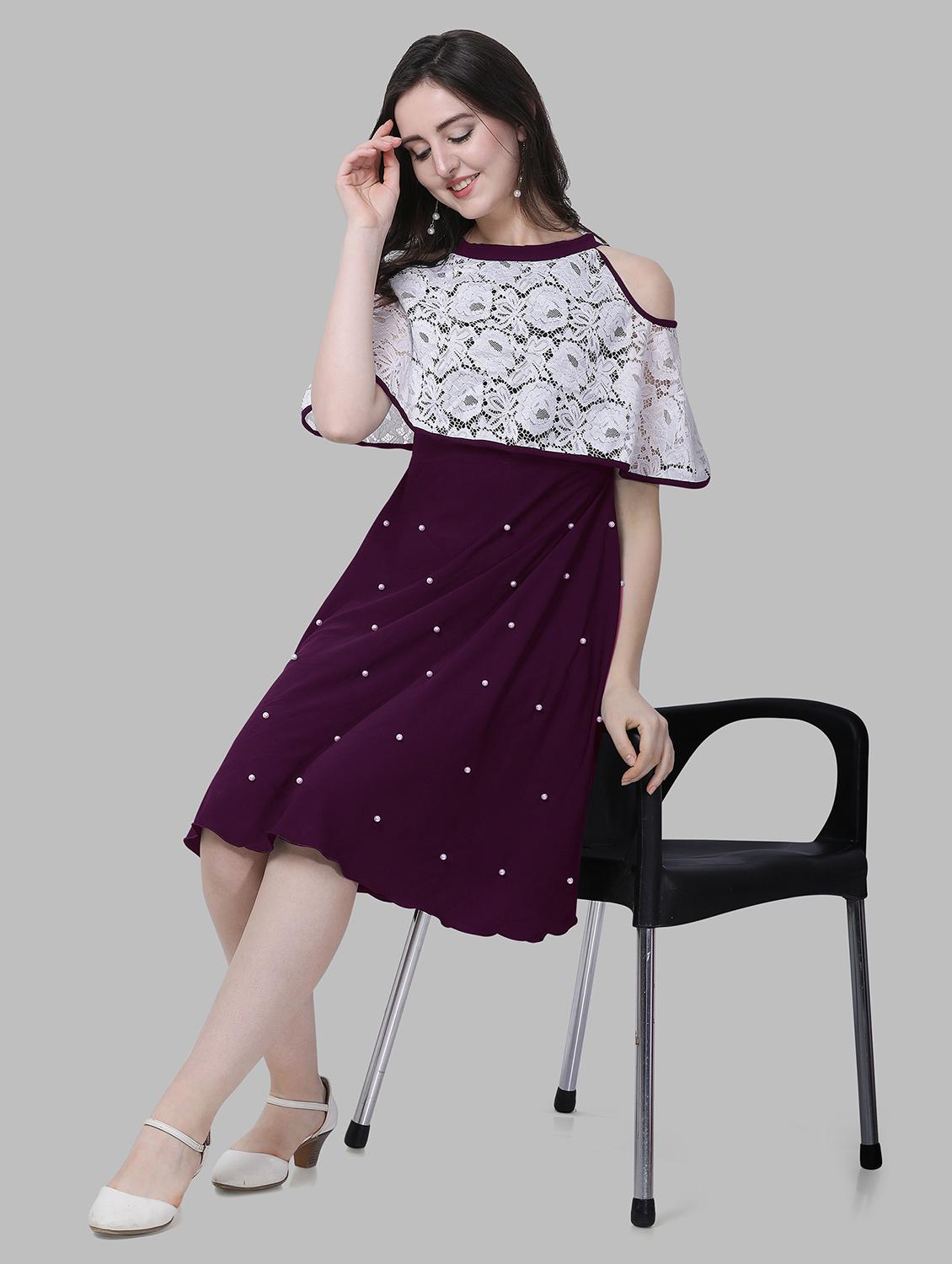 girls round neck embellished frock - 20614520 - Standard Image - 4