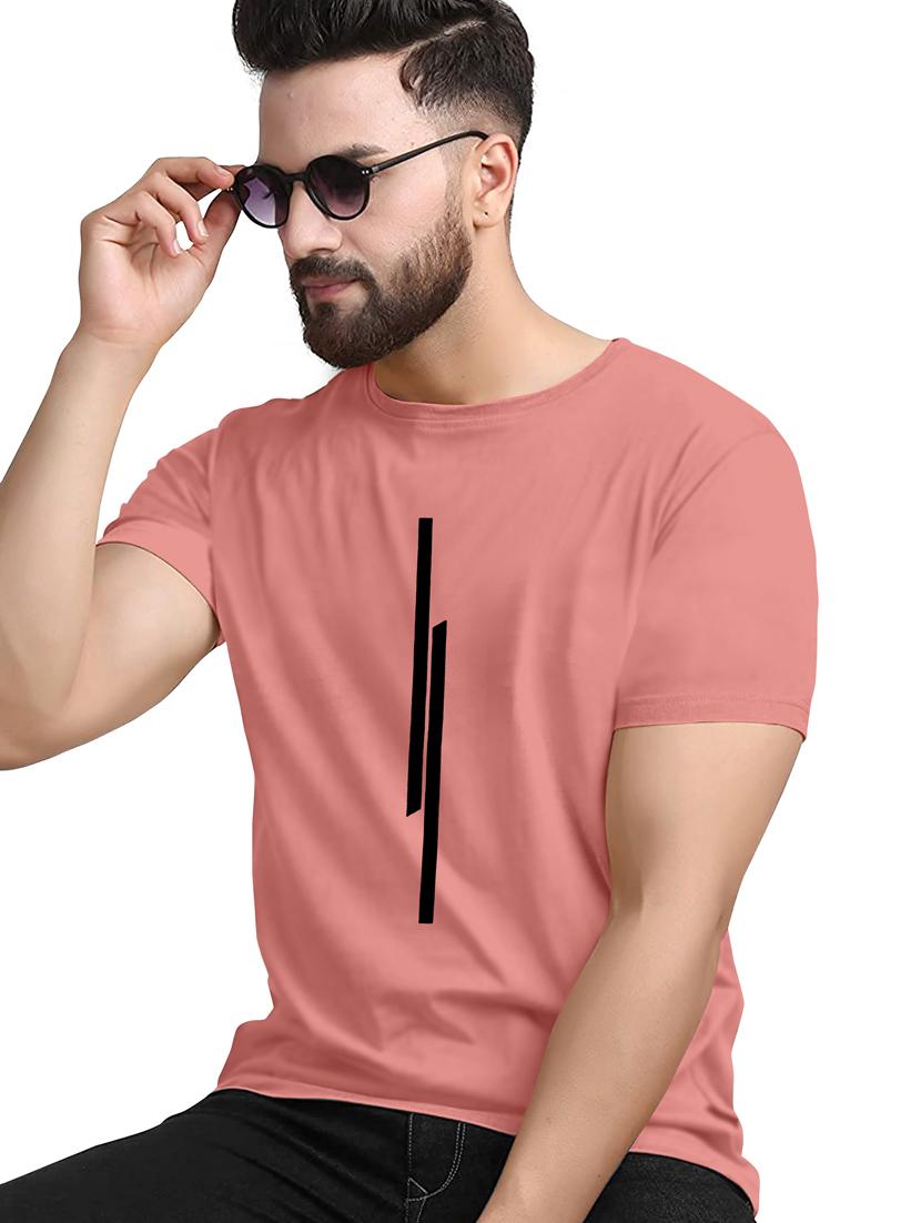 men front print crew neck t-shirt - 20616545 -  Standard Image - 1