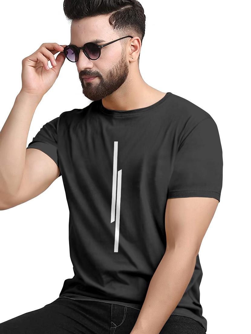 men front print crew neck t-shirt - 20616547 -  Standard Image - 1