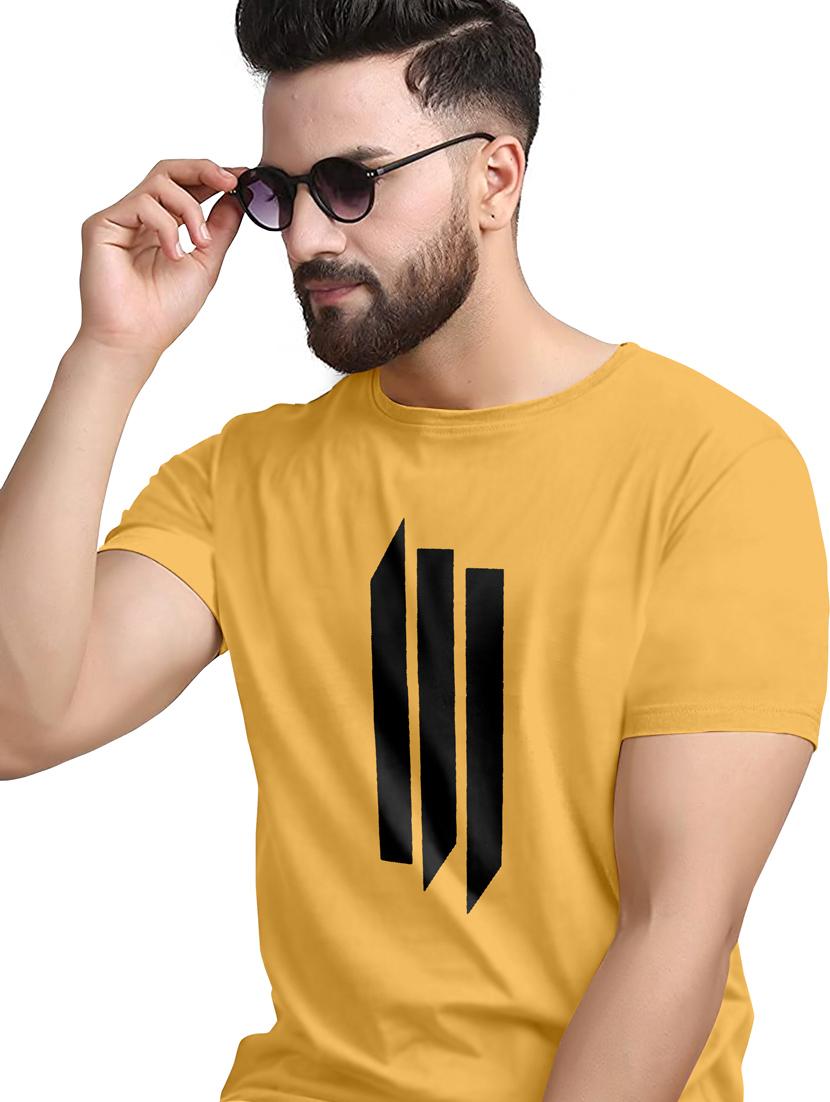 men front print crew neck t-shirt - 20616548 - Standard Image - 1