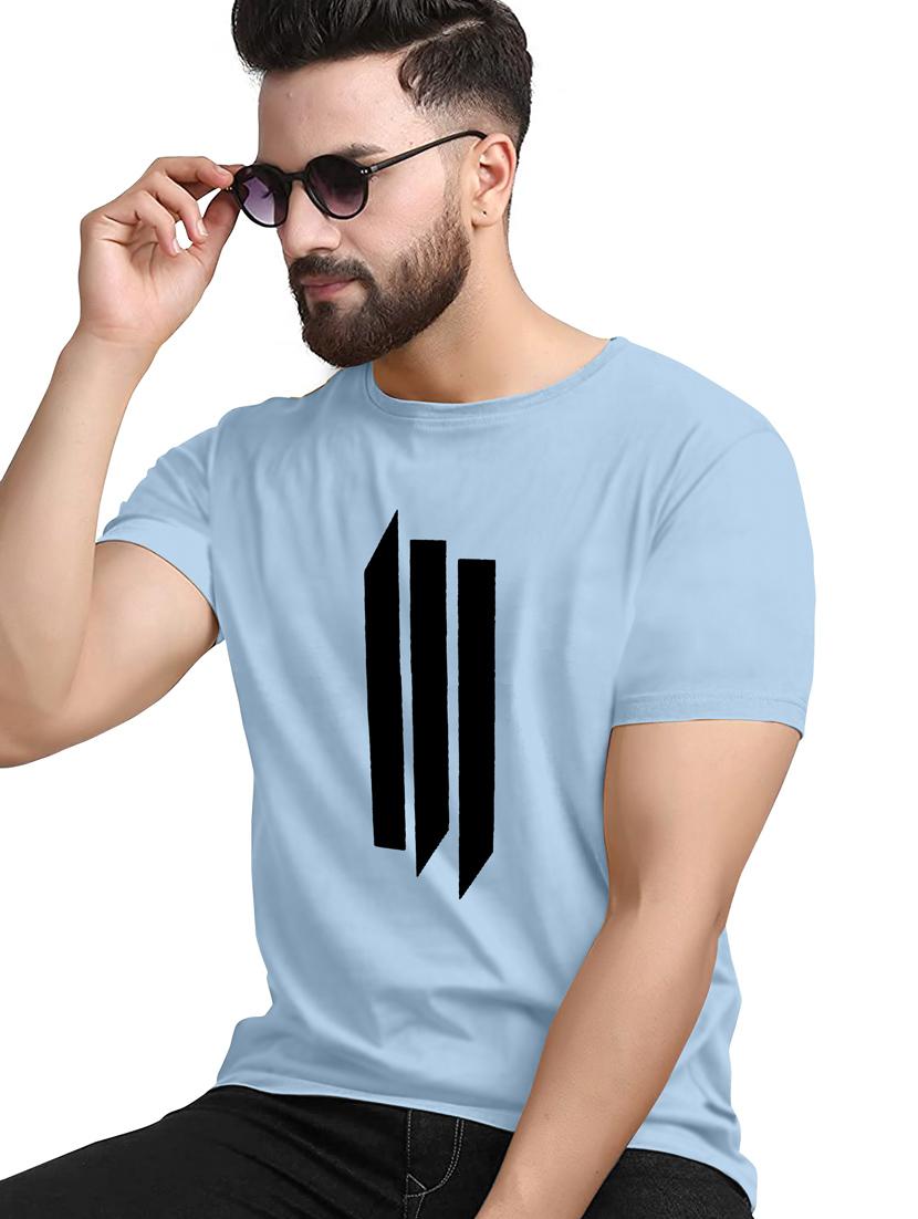 men front print crew neck t-shirt - 20616551 - Standard Image - 1