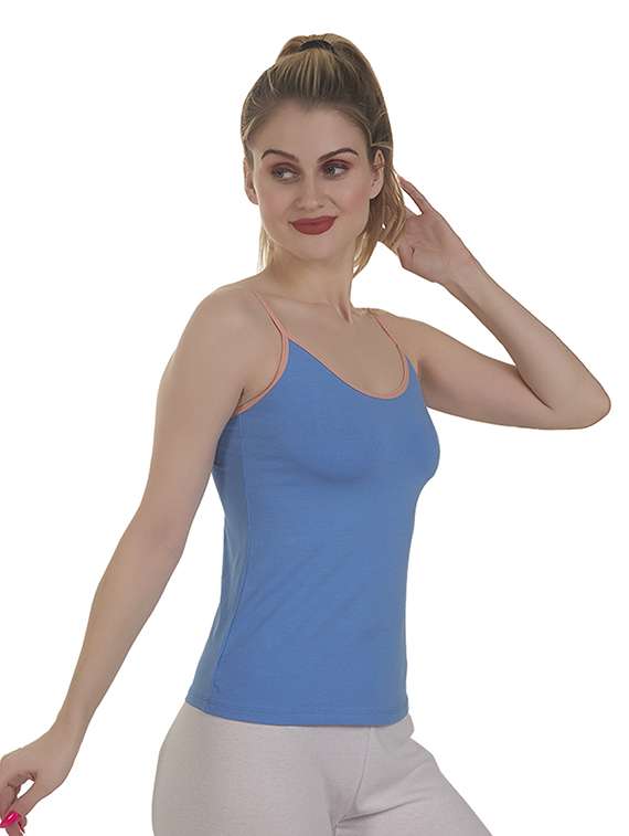 women cotton blend solid camisole - 20616772 -  Standard Image - 1
